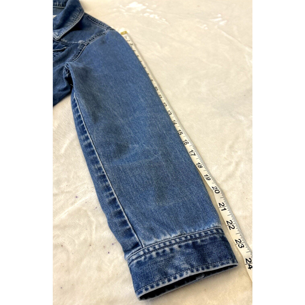 Lauren Jeans Co Women's S Jean Jacket size S Blue Jean Button-Up Pockets Denim - Picture 5 of 8